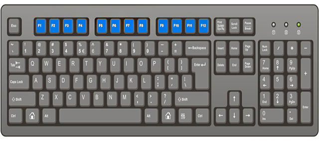 استخدامات أزرار f الموجودة في لوحة المفاتيح Do